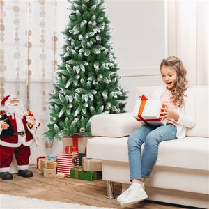 Albero di Natale Artificiale di Lusso di Alta Qualità, 2,3 Metri, con Pigne, per Decorazioni Esterne e Interne, Esposizione Tutto l'Anno - Product Image 6
