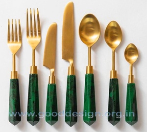 Royal Modern Stainless Steel Handle Cutlery Sets with Mirror Polish Flatware Sets for <b>Wedding</b> Party - Product Image 5