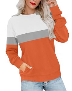 Sweat-shirt pour femme tendance, idéal pour tous les jours, chaud, coupe-vent, qualité supérieure, col rond, dernière collection printemps-automne. - Product Image 1