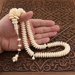 Handmade Eco-Friendly Modern Camel Bone 33 <b>Beads</b> Islamic Prayer Tasbih Misbaha WAC-0914 - Product Image 4