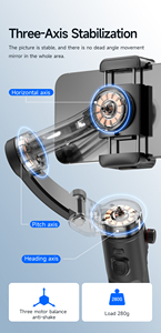 Stabilisateur de cardan M02 avec suivi automatique IA, télécommande magnétique, stabilisateur 3 axes, prise de vue multi-modes, TikTok - Product Image 5