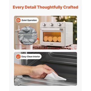 Forno per Sublimazione da 26 Qt per Tumbler da 40oz, 50 Pellicole Termoretraibili, 1 Nastro Adesivo, 2 Guanti Termici, Forno da Banco a Convezione Turbo 360 - Product Image 5