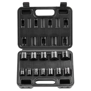 Set di 12 Chiavi a Bussola a Impatto da 3/8'' con Attacco Piatto SAE da 5/16''-1'' per Riparazioni Auto, in Acciaio Legato Cr-Mo a 6 Punte, Facili da Leggere - Product Image 1