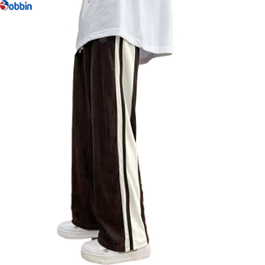 Pantalones holgados de estilo único para hombre, en oferta online, cómodos, al mejor precio, con franjas laterales, para otoño. - Product Image 2