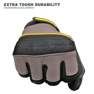 Guantes Reflectantes de Alta Visibilidad para Tráfico Industrial CAPTAIN INDUSTRY CI-TSG-107, de Cuero, Antivibración, Resistentes a Impactos, con Logotipo Personalizado - Product Image 3