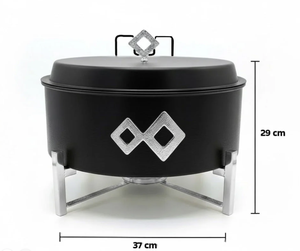 Olla de Acero Inoxidable de Alta Calidad para Buffet con Tapa y Soporte, Calentador de Alimentos Premium al por Mayor, Lo Último en Tendencia - Product Image 2