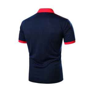 เสื้อเชิ้ตผู้ชาย ผ้าโพลีเอสเตอร์ผสมฝ้าย ระบายอากาศ แห้งเร็ว แขนสั้น ลายเรียบ สำหรับใส่ทำงานหรือลำลอง ผู้ผลิต - Product Image 4