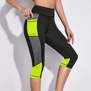 Leggings de Yoga Capri de Cintura Alta Anticelulíticos 3/4 para Mujer, Venta al por Mayor, Personalizados 2026, para Gimnasio y Entrenamiento, Servicio OEM - Product Image 4
