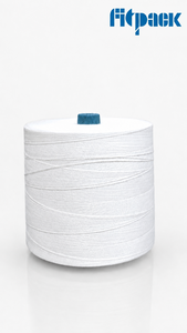 Fil à coudre premium Fitpack haute résistance 100% polyester 3 plis 3/10s, blanc - Product Image 6
