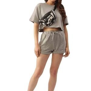 Conjuntos de 2 Piezas para Mujer, Traje Casual de Dos Piezas, Ropa de Mujer, Conjuntos de Shorts, Conjunto de Dos Piezas para Mujer, 100% Algodón, Talla Grande 2026 - Product Image 3