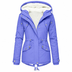 High Quality Custom OEM Women's <b>Lightweight</b> Long Sleeve Full Zip Water Resistant Packable Hooded Puffer <b>Jacket</b> Comfortable - Product Image 3