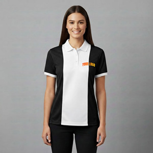 Wholesale 100% cotton Women's <b>Polo</b> <b>Shirts</b> Custom embroidered logo Breathable Short sleeve 2 color comfortable <b>ladies</b> <b>polo</b> - Product Image 4