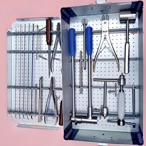 Ensemble d'instruments élastiques en acier inoxydable Farhan Co - Instruments chirurgicaux orthopédiques allemands pour applications ORL, 10 pièces réutilisables - Product Image 1