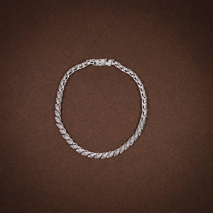 Pulsera de tenis de lujo con 10 diamantes marquesa cultivados en laboratorio para mujer, certificada por IGI, oro de 14K, elegante joya para bodas y fiestas, regalo. - Product Image 5
