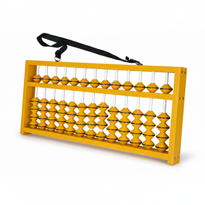 Ábaco de Madera Portátil de 13 Varillas con Cuentas Lisas para el Aprendizaje de Matemáticas, Desarrollo y Entrenamiento de Habilidades Cerebrales para Estudiantes - Product Image 3