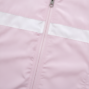 ADH Brand Unisex <b>Pink</b> <b>Tracksuit</b> <b>Set</b> Hooded Full Zip Sporty Design Breathable Polyester Two Piece Spring Wear - Product Image 5
