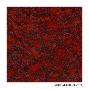 Dalles de granit poli rouge impérial moderne de 2 cm, coupées à la scie à bande - Product Image 3