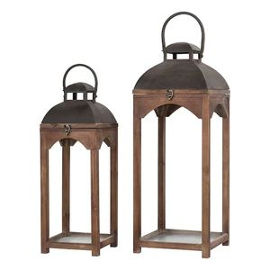 Portavelas Decorativo de Madera y Vidrio Hecho a Mano con Asa de Cuerda para Decoración de Bodas y Jardines - Product Image 6