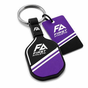 Lightweight Rubber Pickleball Keychain with Mini Paddle Design Durable Key <b>Ring</b>-Great Gift for Fans & Players - Product Image 1