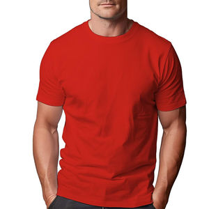Camisetas al por Mayor con Cuello Redondo 100% Algodón para Hombre, Casuales, Transpirables, de Secado Rápido, Diseño de Moda Urbana de Alta Calidad - Product Image 2