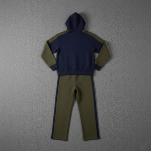 ชุดวอร์ม Run Apparel แบบ Color Blocking แขนยาว เอวยางยืด ระบายอากาศได้ดี ผลิตจากโพลีเอสเตอร์และผ้าฝ้าย เหมาะสำหรับใส่ลำลองในฤดูใบไม้ร่วง ชุดวอร์มผู้ชาย - Product Image 4