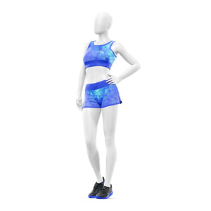 Conjunto Deportivo de 2 Piezas para Mujer, Sujetador Deportivo y Pantalones Cortos, Sublimado Personalizado, Ecológico, para Yoga y Entrenamiento, Fabricante OEM ODM, Venta al Por Mayor - Product Image 5