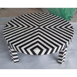 Mesa de centro redonda con incrustaciones de hueso de ME-CFTL-007 - Product Image 2
