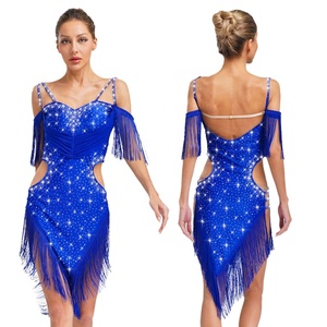 Traje de actuación de <span class=keywords><strong>Tango</strong></span> Cha-Cha de baile latino para mujer, ropa de baile para <span class=keywords><strong>Tango</strong></span>, <span class=keywords><strong>trajes</strong></span> de competición de baile, mayoristas - Product Image 2