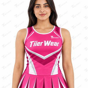 Uniforme de Porristas para Mujer, Premium, para Competencia, Tela Elástica de Alto Rendimiento, Top y Falda Deportiva Completos - Product Image 5