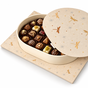 Caja de Madera Cuadrada para Chocolates con Tapa Decorativa y Perilla Dorada en Forma de Cubo para Eventos, Bodas y Regalos Premium, Tamaños y Colores Personalizables - Product Image 6
