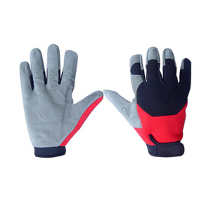 Guantes de cuero de medio dedo para carreras, antideslizantes, unisex, estilo universal - Product Image 4