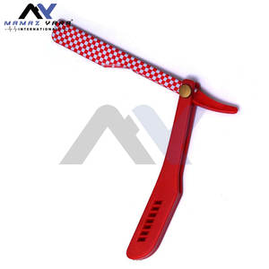 Navaja de Barbero de Acero Inoxidable de Marca Personalizada con Mecanismo Deslizante Plegable, Mango de Aleación Metálica y Funda - Calidad Premium - Product Image 4