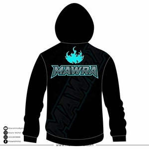 Sweat-shirt à capuche en coton noir pour hommes, avec logo Mawra Skull Flame, en molleton de coton, décontracté, coupe régulière, vêtements d'automne pour unisexe - Product Image 6