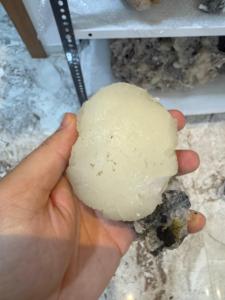 Premium White Calcite Sphere | Hand Polished Natural <b>Crystal</b> <b>Ball</b> for Home Decoration - Product Image 3