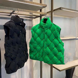 Gilet matelassé sans manches sur mesure pour femme, coupe-vent de haute qualité, vente en gros, gilet zippé personnalisé - Product Image 1