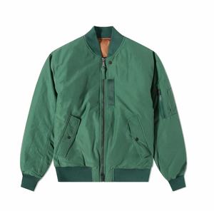 แจ็คเก็ตบอมเบอร์ผ้าซาตินแบบรักษ์โลกสำหรับผู้ชาย มีสินค้าพร้อมส่ง แฟชั่นลำลอง ไนลอน ผ้าซาตินไหม ดีไซน์ใหม่ แจ็คเก็ตยูนิเซ็กส์สำหรับผู้ชาย - Product Image 1