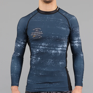 Camiseta Deportiva de Compresión Unisex de Manga Larga, Transpirable, Ecológica, Personalizada, de Spandex/Poliéster, con Cuello Antibacterial - Product Image 3