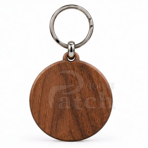 Llavero Decorativo de Madera Personalizado, Anillo de Madera con Diseño Natural para Regalos, Mochilas, Bolsos y Artículos de Viaje - Product Image 3