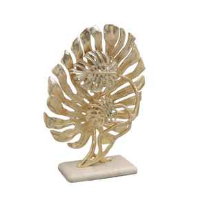 Antique Metal Stand Modern Sculpture Abstract Table <b>Object</b> Home Office Accessories Decor Gold Half Round Matel Decoration - Product Image 2