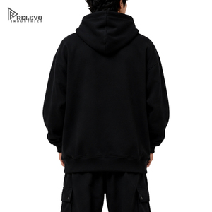 OEM Custom Logo <b>Men</b> Heavyweight Fleece Oversized Hoodie, Drop Shoulder Plain Pullover Blank Hoodies With <b>Any</b> Design / Logo - Product Image 2