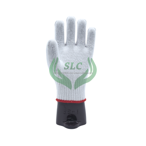 Guantes de trabajo de punto de algodón antideslizantes óptimos Guantes de seguridad para trabajadores de la construcción de construcción industrial de uso general - Product Image 3