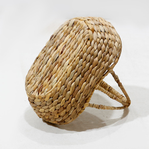 Ensemble de paniers tissés à la main en saule naturel, ovales et circulaires, avec poignée, et grands paniers en jonc de mer noir pour cadeaux - Product Image 5