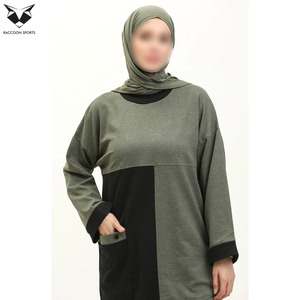 Outdoor <b>Modest</b> Sportsuit Tracksuits Women Big Pocket Patchwork Top and Pants <b>Set</b> Muslim Hiking Activewear - Product Image 3