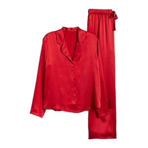 ชุดนอนผ้าซาตินคุณภาพดีหรูหรา น่ารัก ไซส์ใหญ่ สำหรับวันวาเลนไทน์ สำหรับผู้หญิง - Product Image 5