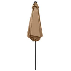 Parasol de jardin pliable en tissu polyester taupe 106,3 pouces, parasol solaire - Product Image 4