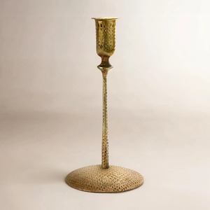 Decorative Antique <b>Brass</b> <b>Candlestick</b> Holder with Perforated Design for Home Decoration Durable Metal Finish Home Decoration - Product Image 6