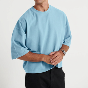 Camiseta Urbana de Algodón Grueso para Hombre, MOQ Bajo, Ropa Urbana de Marca, Producción de Marca Personalizada - Product Image 6