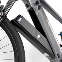 Vélo de montagne électrique EM10 en fibre de carbone 29/27,5" X 16/18" avec moteur central, 12 vitesses, double suspension, étanche, haute vitesse