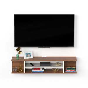 Mueble de TV Moderno Sanque, Serie Premyrr, Nogal, Mueble de TV Grande de Nogal con Diseño Moderno - Product Image 4