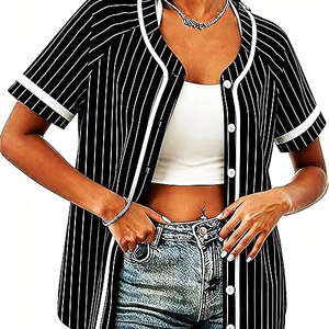 Chemises de baseball magiques pour femmes, chemises de princesse, chemises à manches courtes boutonnées pour filles - Product Image 5
